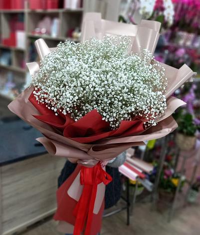 Букет цветов из: Гипсофила в Пригорске
