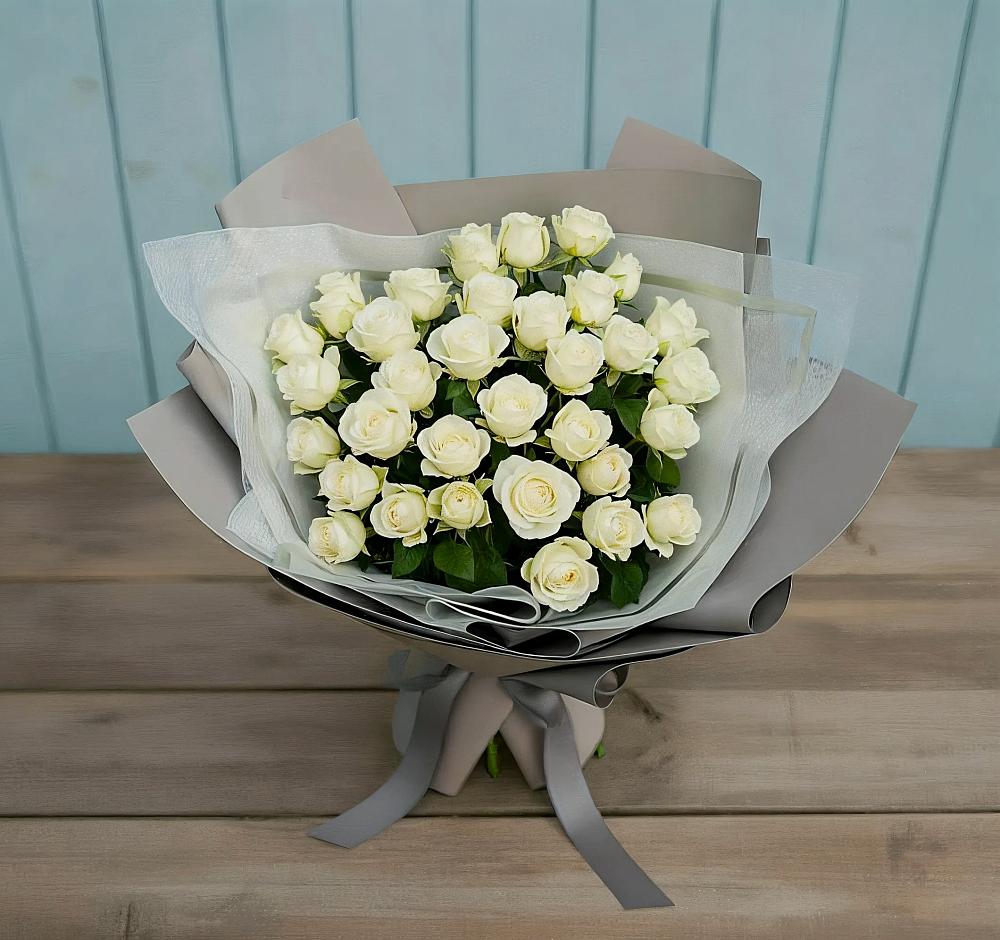 Букет Белоснежная нежность в Пригорске