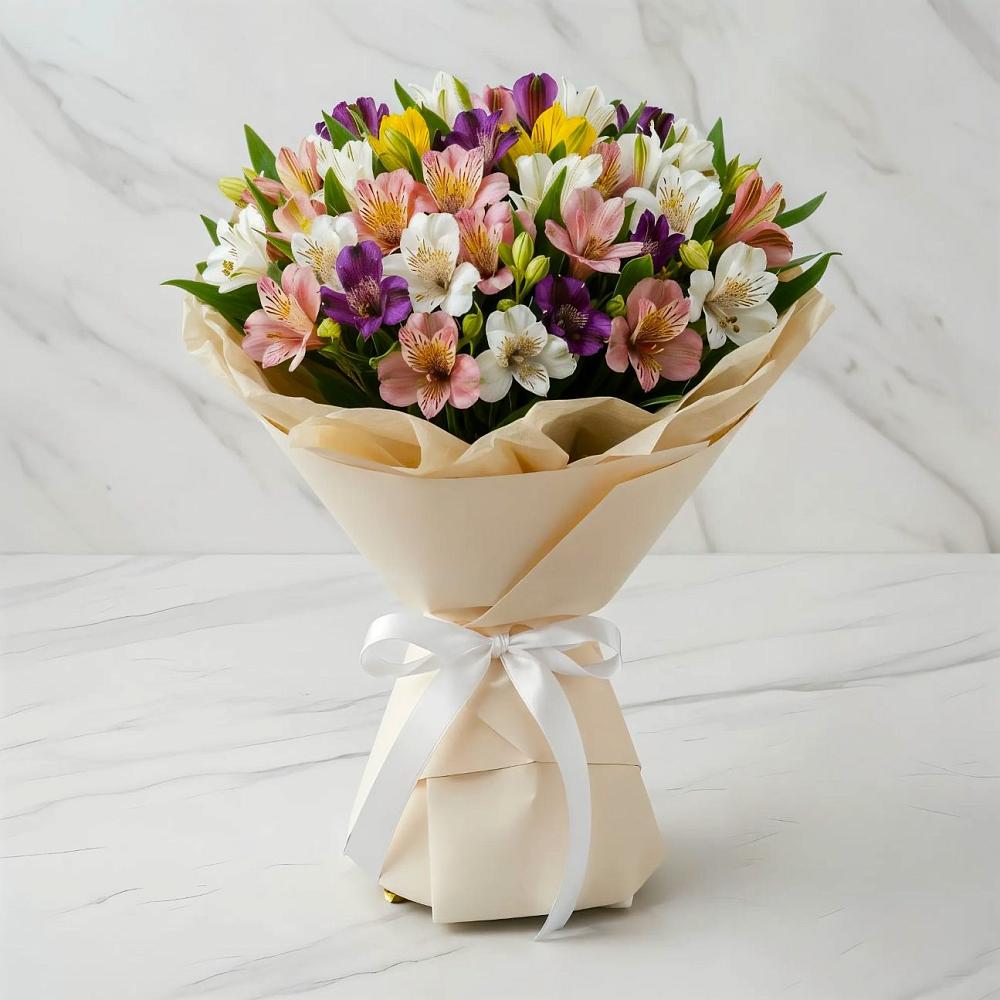 Букет цветов из: Альстромерии в Пригорске