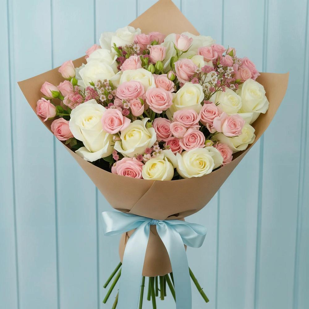 Букет цветов из: Розы в Пригорске