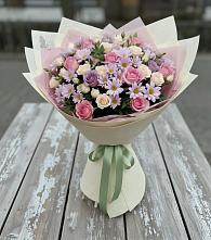 Букет цветов из:  Розы и Хризантемы #REPLACE_PRED# Пригорске