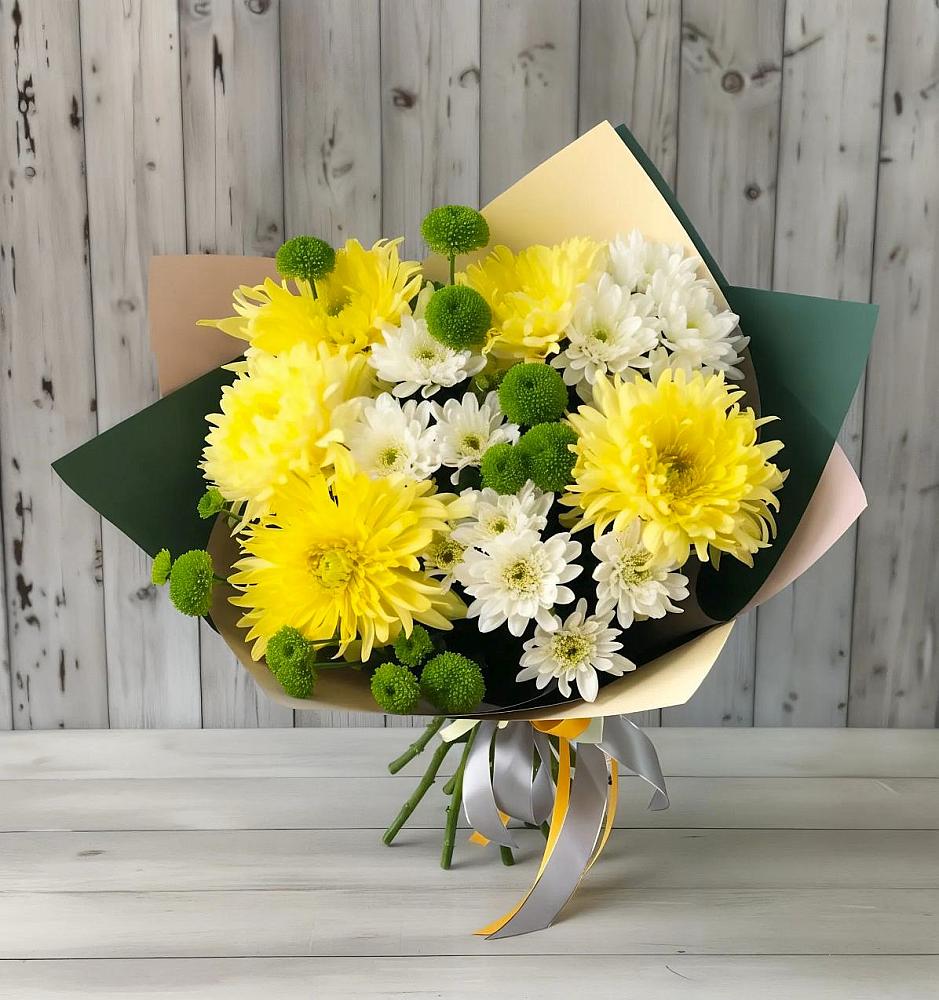 Букет цветов из: Хризантемы в Пригорске