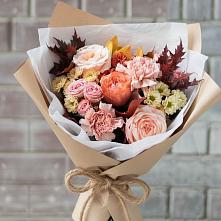 Букет цветов из:  Гвоздики, Хризантемы и Розы #REPLACE_PRED# Пригорске