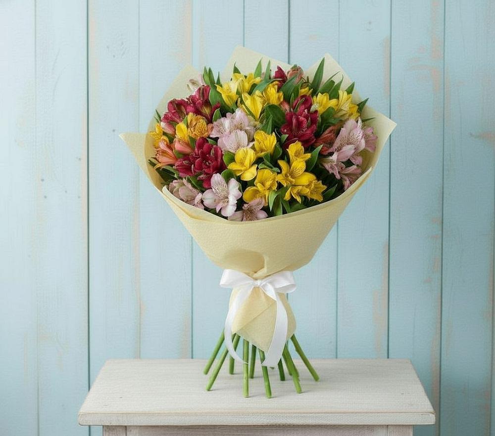 Букет цветов из: Альстромерии в Пригорске