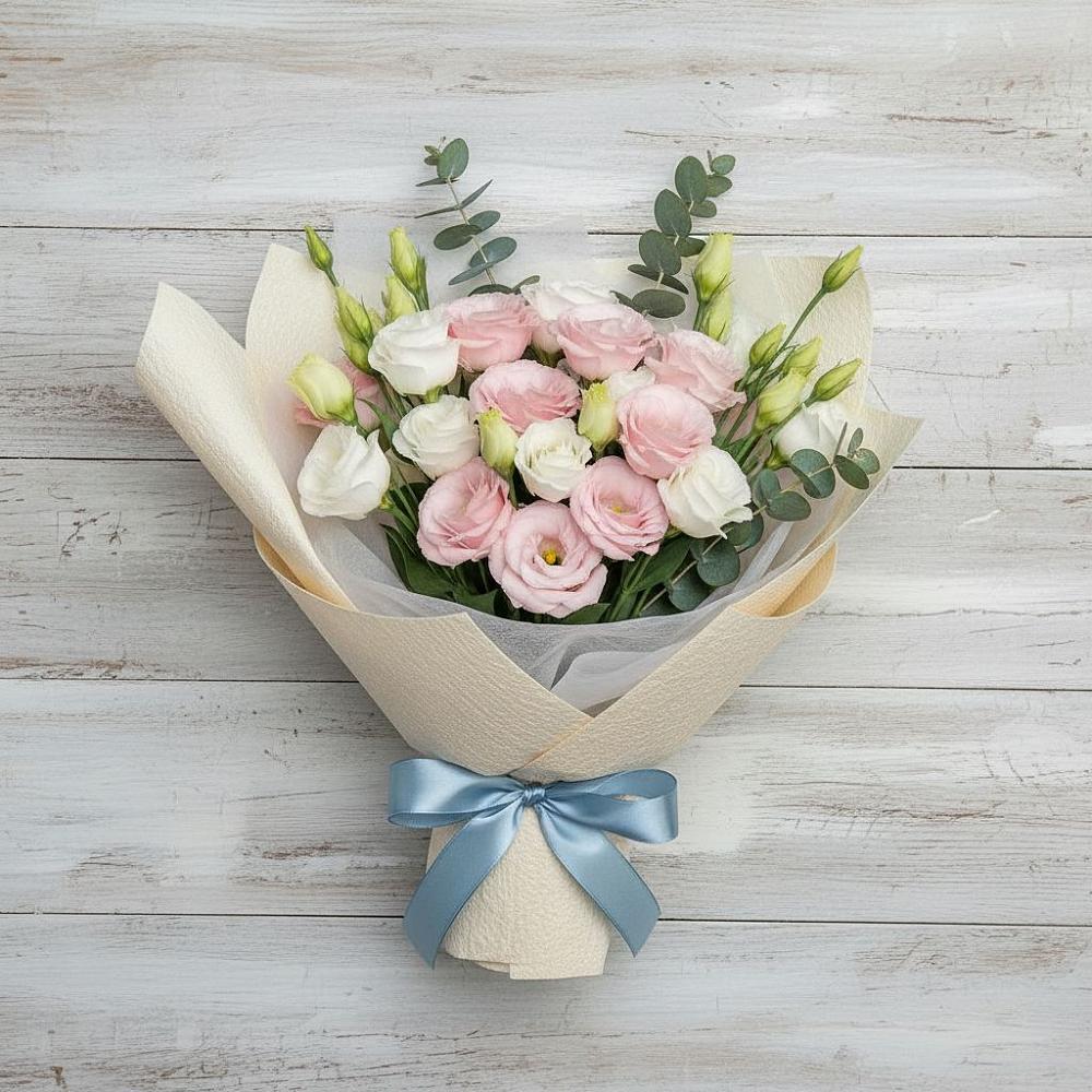 Букет цветов из: Лизиантусы в Пригорске